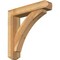 Ekena Millwork Thorton Craftsman Rough Sawn Bracket w/ Offset Brace, Western Red Cedar, 6"W x 28"D x 28"H BKT0604X28X28THR04RWR - alternate 1